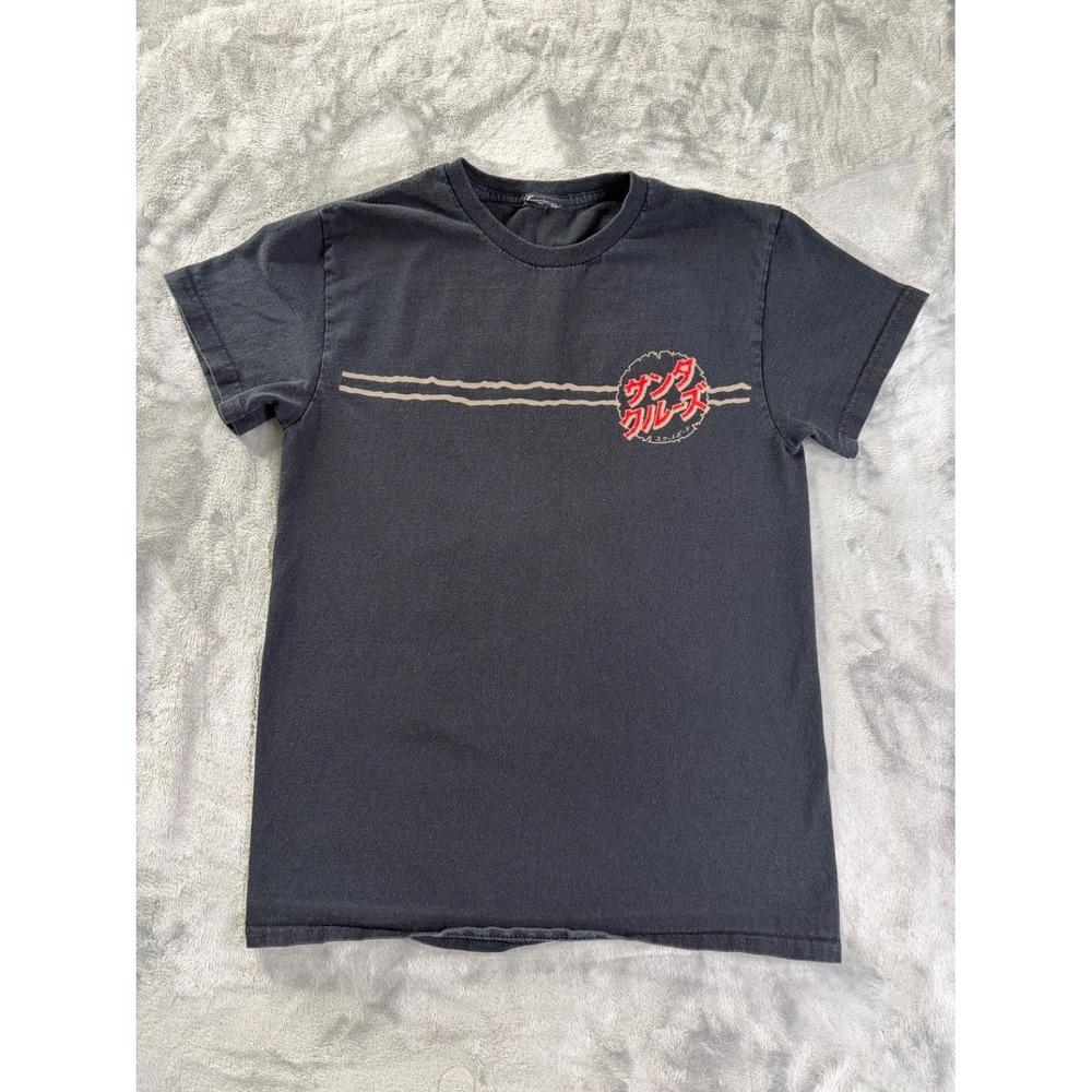 Santa Cruz Godzilla Japanese Logo Mens S Black T-Shirt Short Sleeve